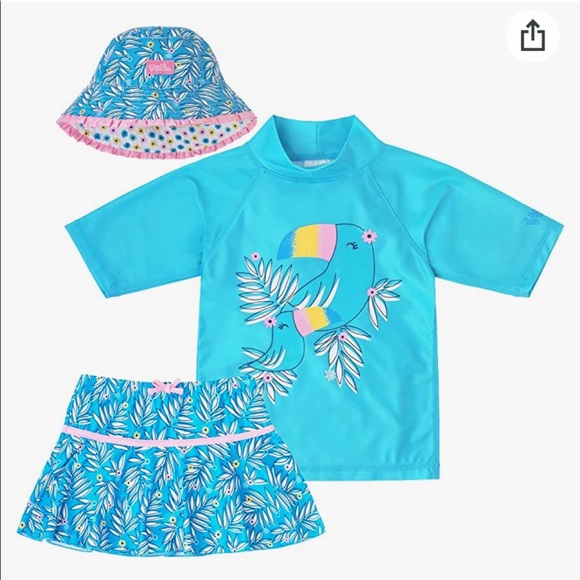 NWT UV Skinz Kids 3pc Sunwear Set - Picture 2 of 5